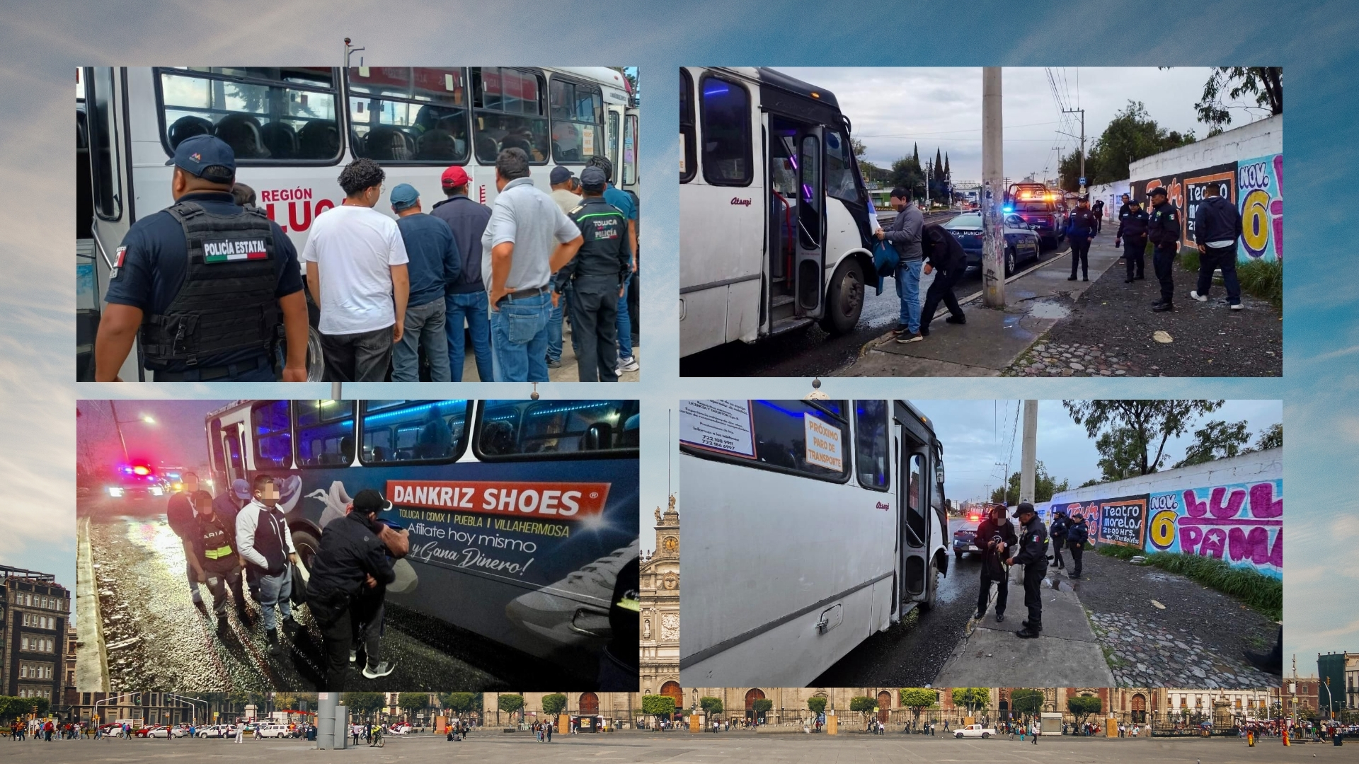 En este momento estás viendo Operativo en Toluca: revisaron hasta los chicles, pero la banda viajó más tranquila
