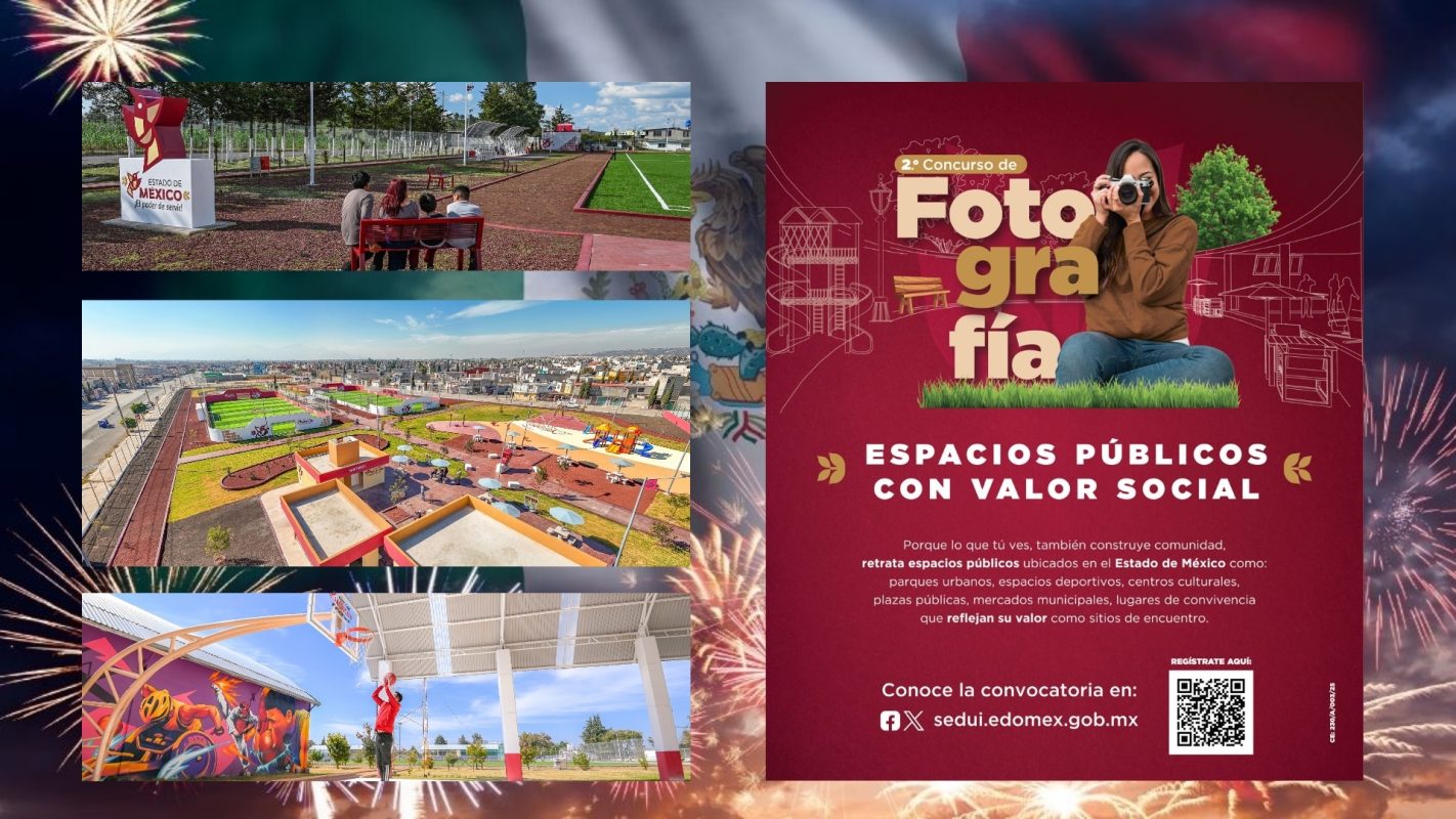 Últimos días para inscribirte en el Concurso de Fotografía que celebra los espacios públicos del EdoMéx