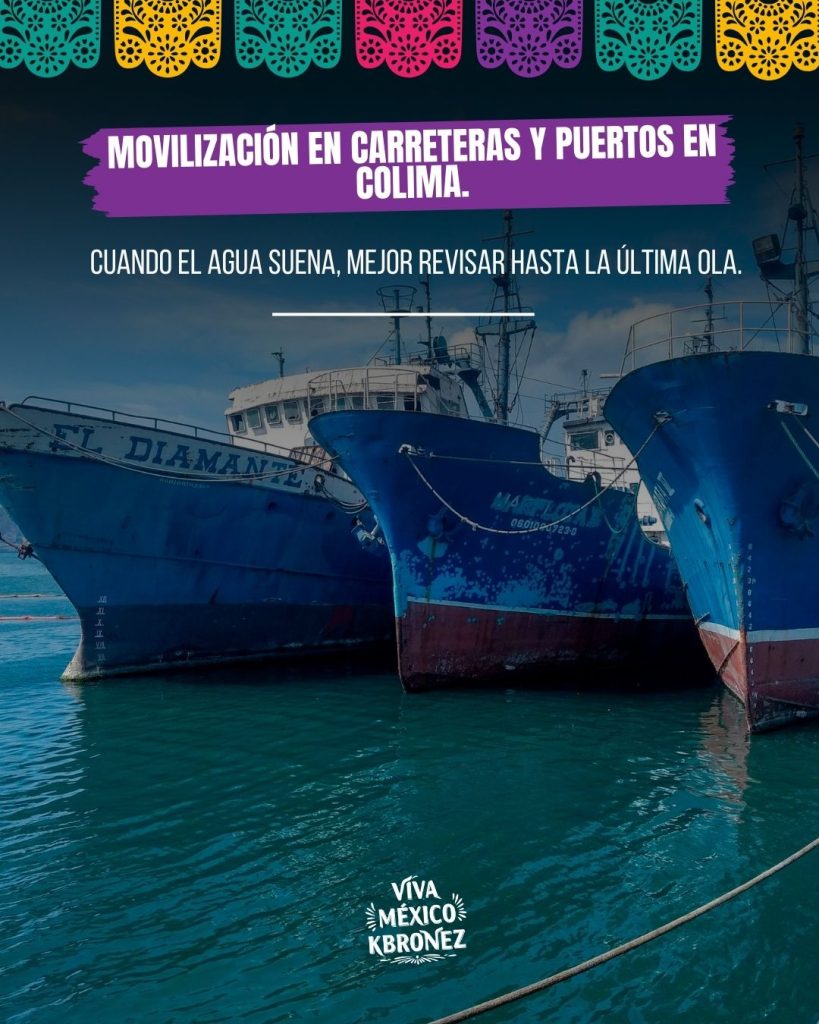 Lee más sobre el artículo Colima, Autoridades refuerzan vigilancia en el puerto tras operativos recientes. ⚓🚨