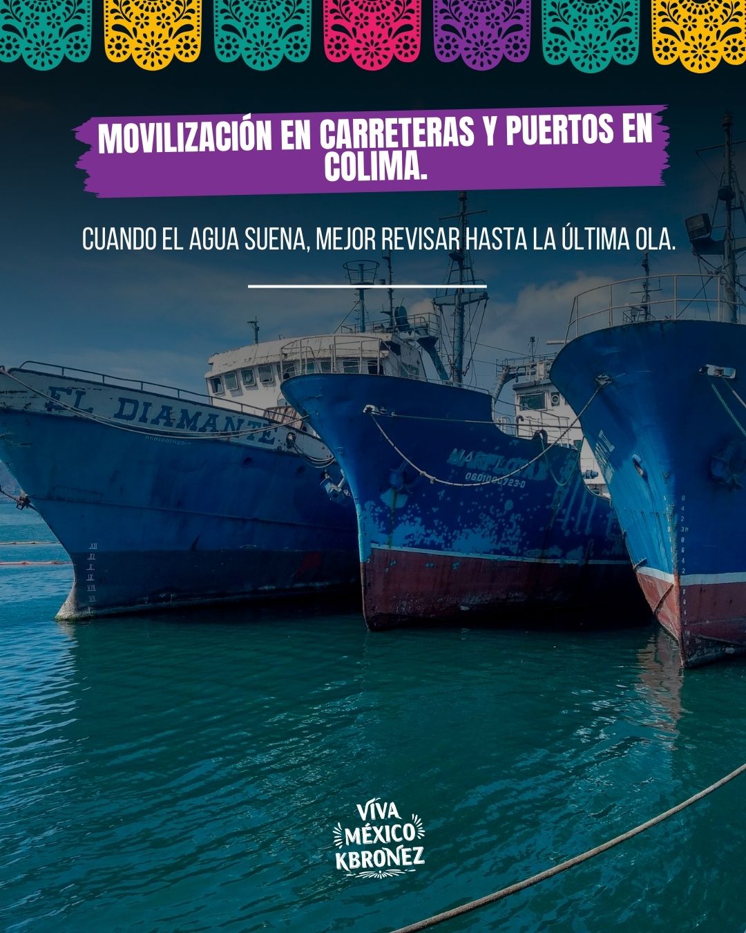 Colima, Autoridades refuerzan vigilancia en el puerto tras operativos recientes. ⚓🚨